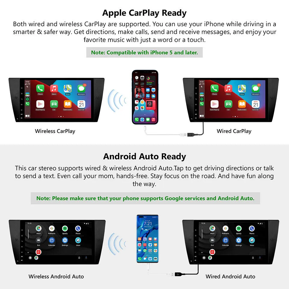 Eonon für BMW E90 3er 9"Android10 Autoradio 8Core 4GB 64GB GPS NAVI CarPlay DAB 