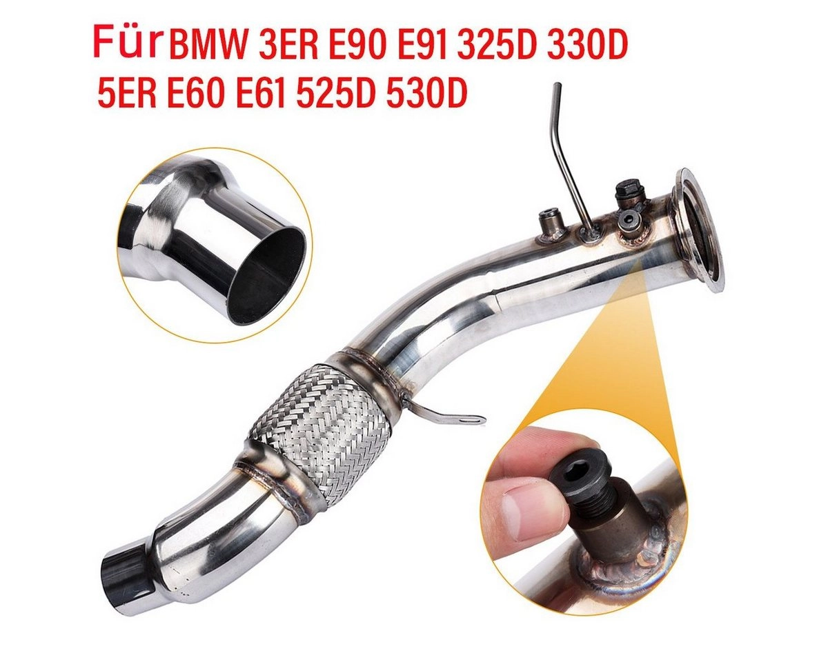 Insma Auspuff-Flexrohr, (1-tlg), Für BMW 3er E90 E91 325d 330d -5 E60 E61 530d Motor