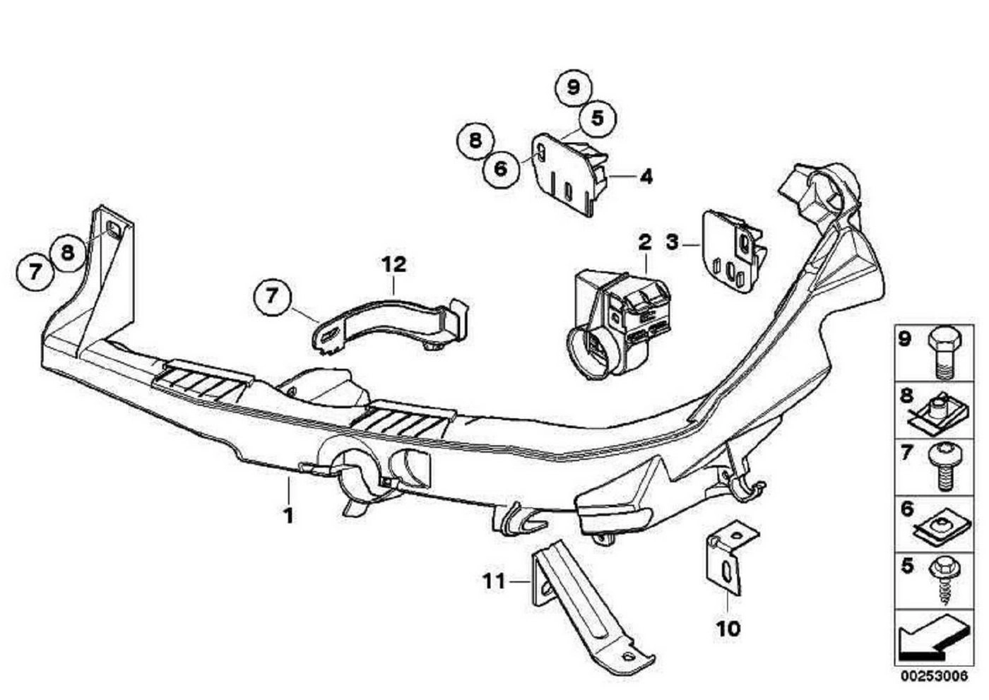 BMW LED Scheinwerfer »BMW Scheinwerfer Arm rechts 3er E90 E91 Limo Touring«