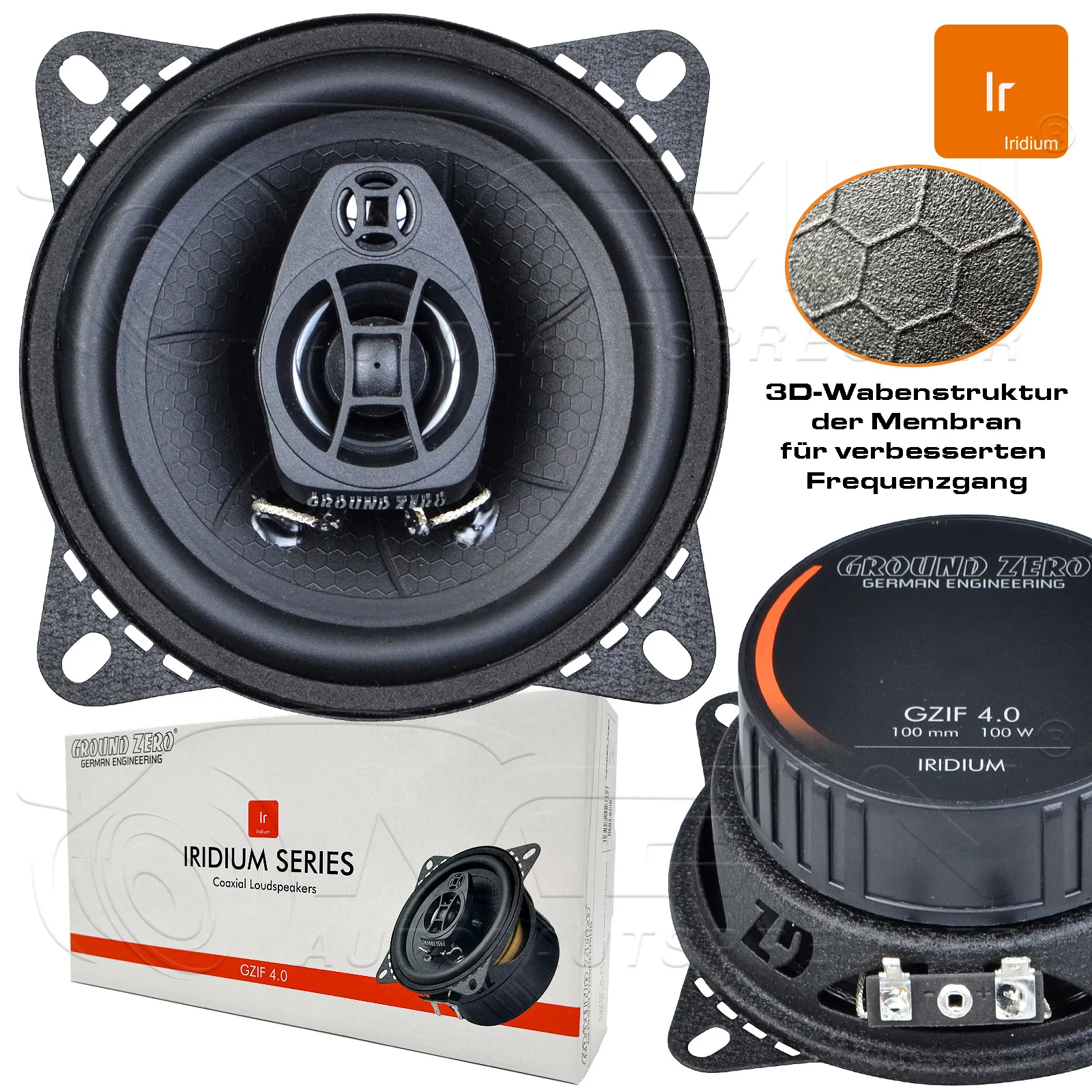 GROUND ZERO LAUTSPRECHER für BMW 3ER Limo E90 2005-2013 Heckablage Hinten #AKW6