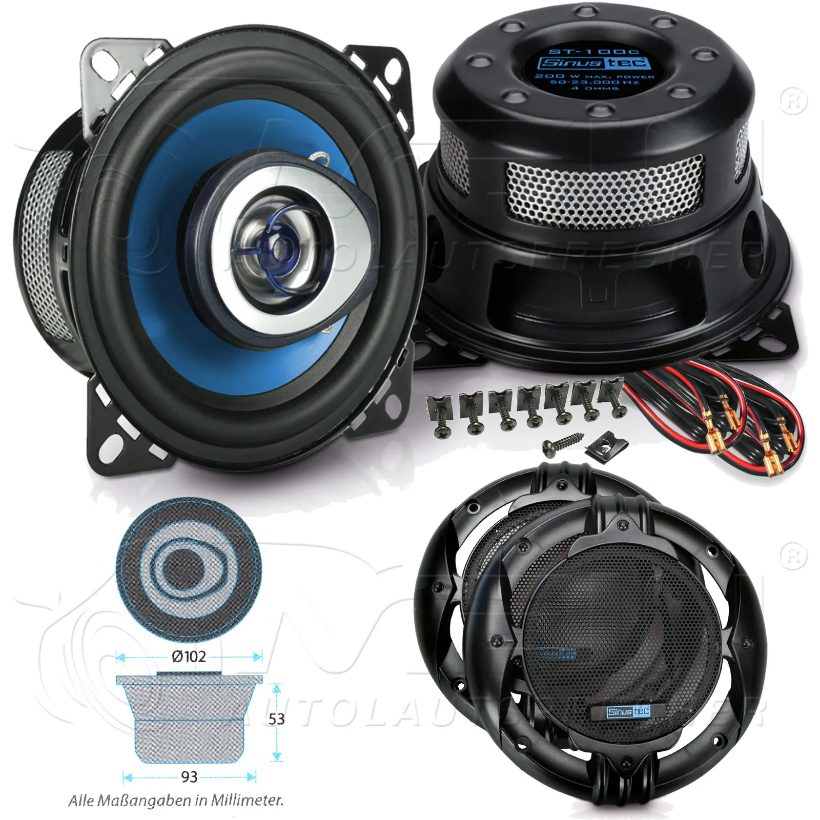 SINUSTEC LAUTSPRECHER für BMW 3ER Limo E90 2005-2013 Heckablage Hinten 100 #A5DY