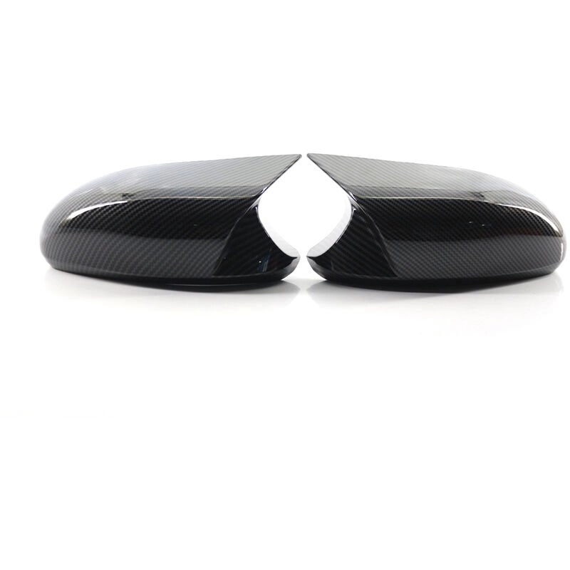 Asupermall - Kohlefaser-Seitenspiegelabdeckkappen Ersatz für BMW E90 E91 E92 E93 Pre-LCI M3-Stil - Modell:Kohlefaser