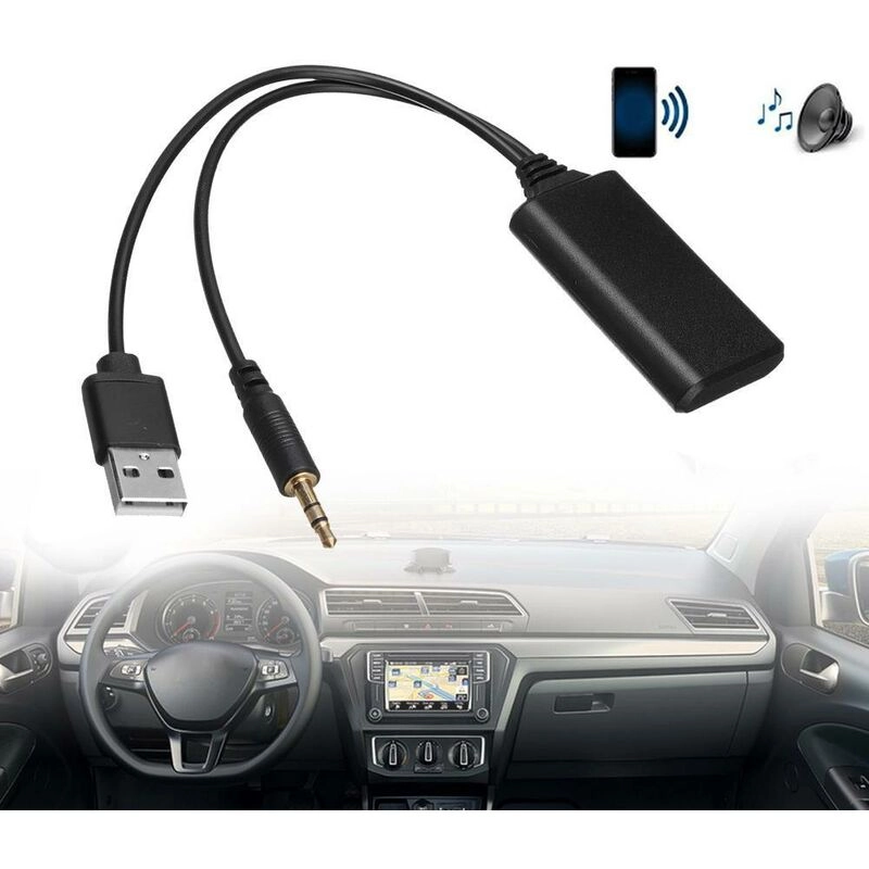 Fuienko - 1 stücke Bluetooth Radio Kabel Adapter Universal Auto Aux Bluetooth Musik Audio Receiver Auto Ladegerät Adapter Für bmw E90 E91 e92 E93