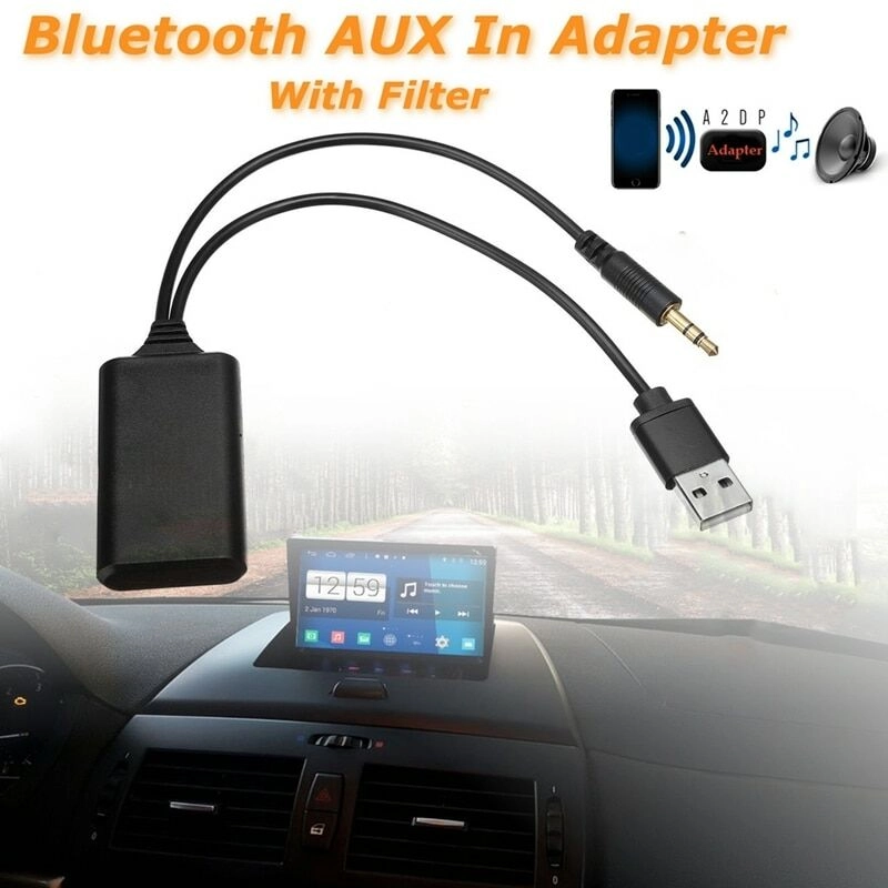 Auto Wireless Bluetooth Modul Musik Adapter Hilfs Empfänger Aux Audio Usb 3,5 Mm Buchse Für Bmw E90 E91 E92 E93