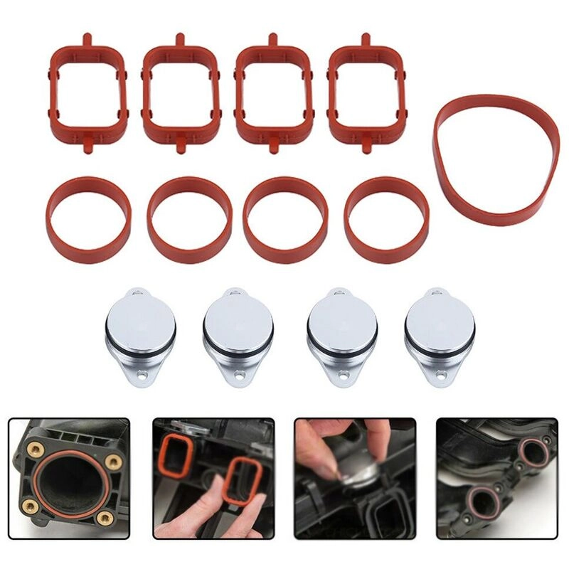 Fuienko - 4 Sets Auto 22mm Diesel Swirl Flap Rohlinge Bungs Dichtungen Ersatz Zubehör Für bmw M47 E46 320d 330d 525d,CHINA
