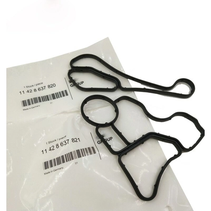 Fuienko - 11428637820 11428637821 öl Filter Gehäuse Dichtung Für bmw E60 E61 E90 E81 E90 E91 Motor Kühler Dichtung Set Freies Verschiffen,11428637820