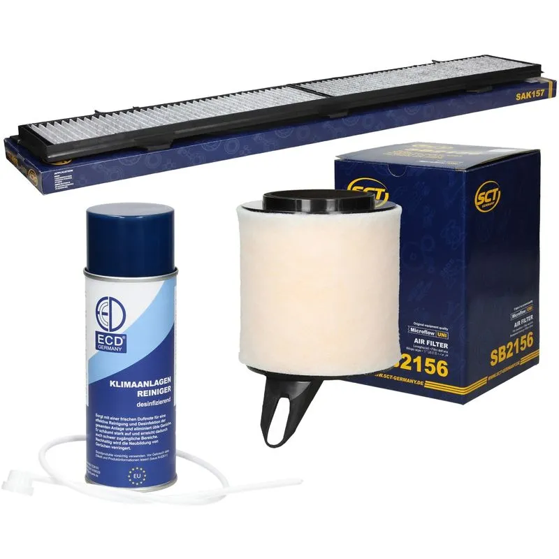 Inspektionspaket Wartungspaket Filterset Filtersatz 1 x Innenraumfilter mit Aktivkohle Stabiler Kunststoffrahmen Umlaufende Dichtung 100% passgenau 1