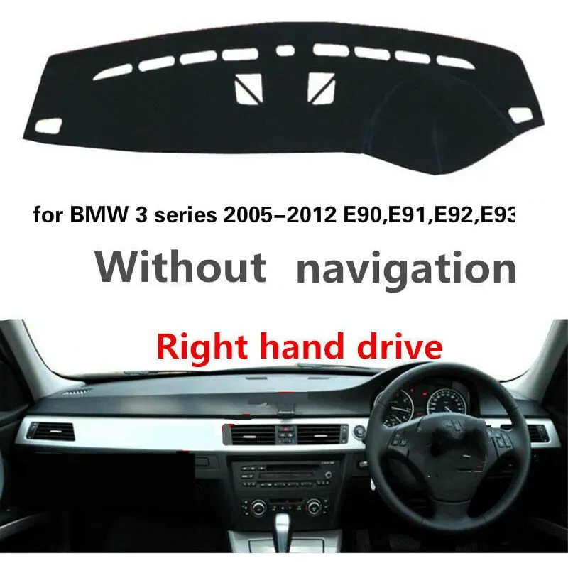 Auto Dashboard Abdeckung für bmw 3 Serie E90, E91, E92, e93 Ohne Navigation Anti Rissbildung Klassische Einfache Auto Anti Fouling Pad Licht,Blau