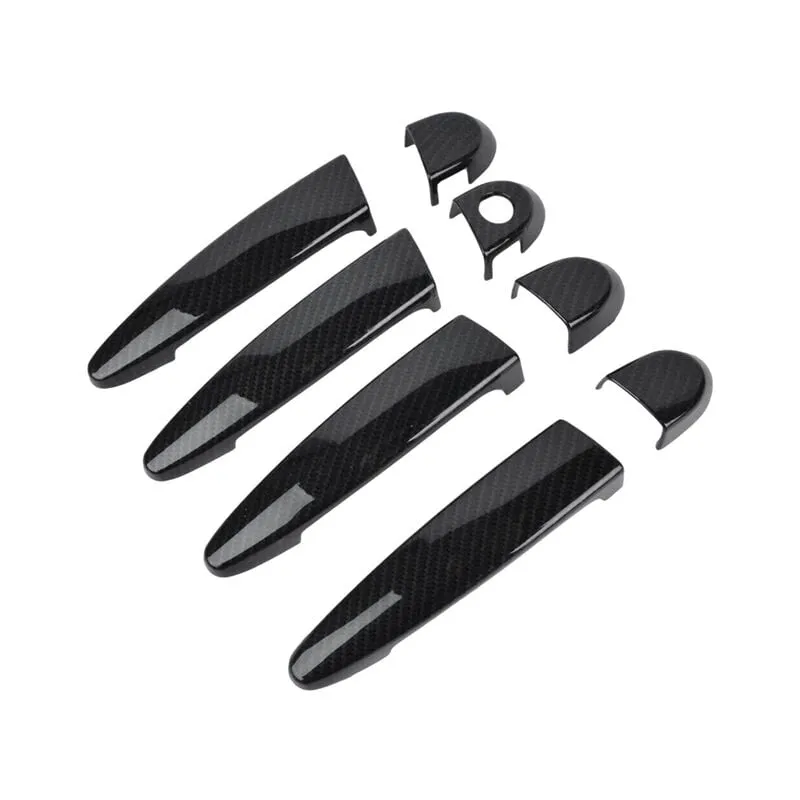 Carbon Faser Außerhalb Außentür Griff Abdeckung Für-BMW 1 2 3 4 Serie E87 E90 E91 E92 E93 f30 X1 X2 X3 X4 X5 X6 LHD,Black