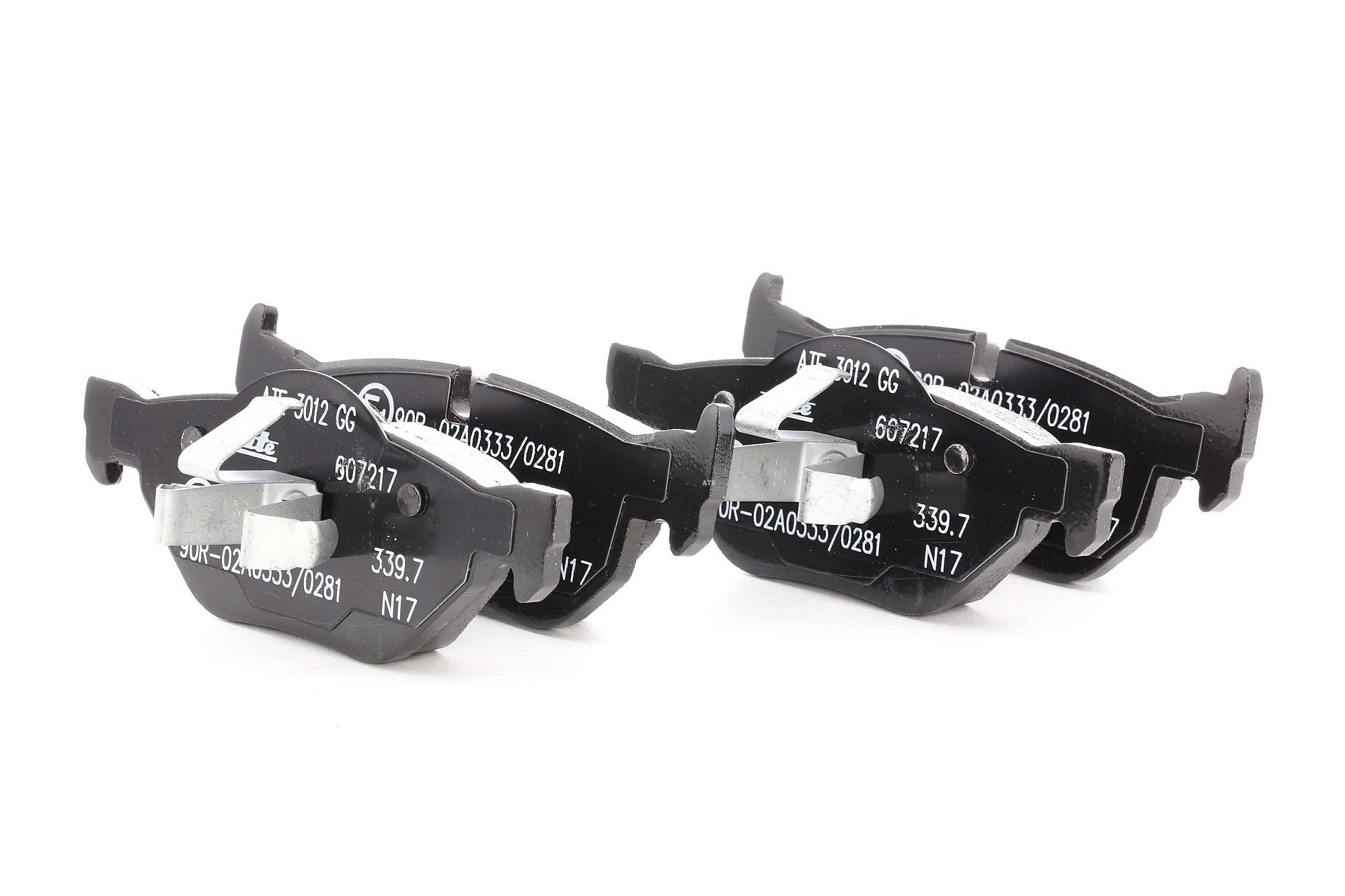 ATE Bremsbeläge Hinten (13.0460-7217.2) für BMW 3 1 X1 | Scheibenbremsbelagsatz,