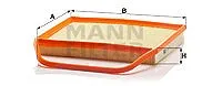 MANN-FILTER Luftfilter (C 36 004) für BMW 3 1 ALPINA B3 Z4