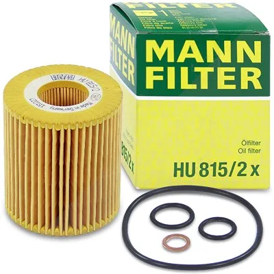 MANN-FILTER Ölfilter mit Dichtung (HU 815/2 x) für BMW 1 X3 3 X1 5 Z4