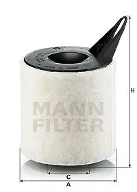 MANN-FILTER Luftfilter (C 1370) für BMW 3 1 Auto Filtereinsatz Motorluftfilter