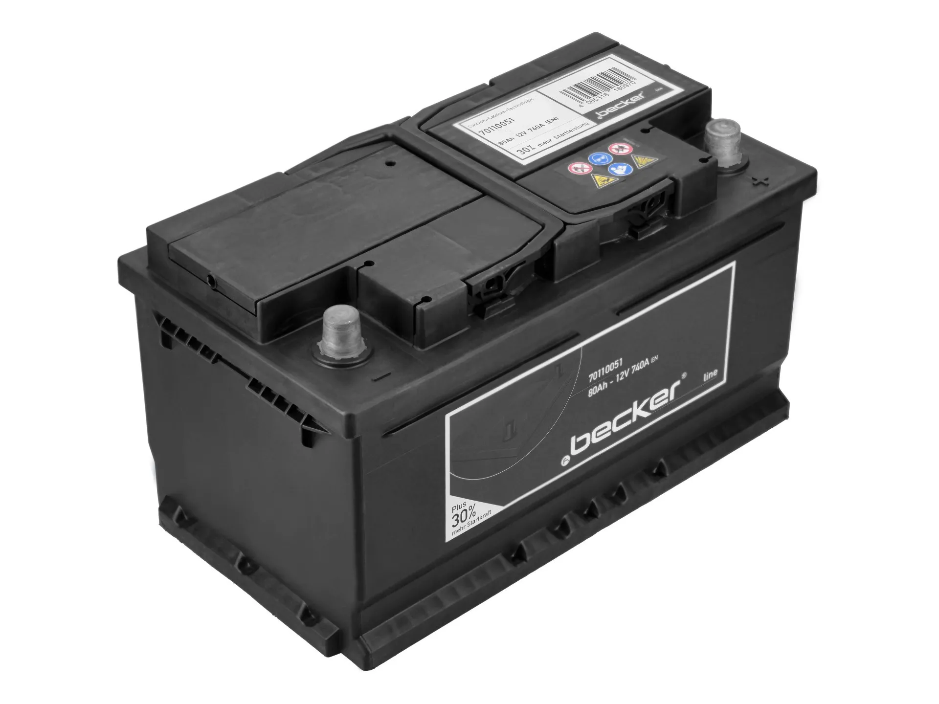 f.becker_line Autobatterie, Starterbatterie 12V 80Ah 740A 5.49L für Primastar VOLVO V50 BMW 3 V60 I 1 NISSAN JAGUAR X-Type OPEL Astra J 5 Meriva B