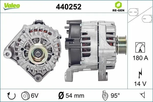 VALEO Lichtmaschine 14V 180A für BMW 3