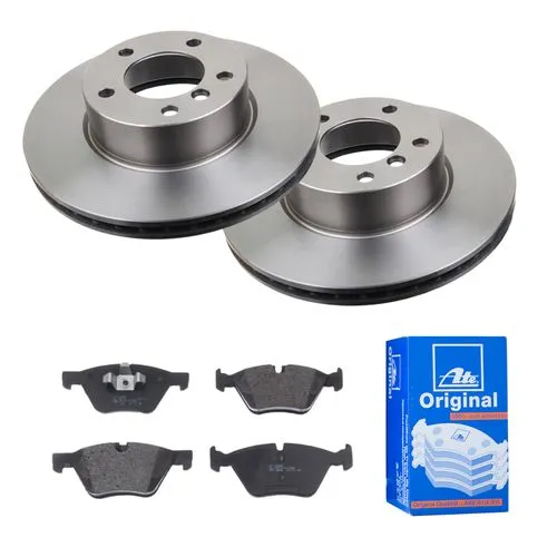ATE | 2 Bremsscheiben Ø300 Belüftet + Beläge für BMW 1 E87 3 E90 3 Touring E91