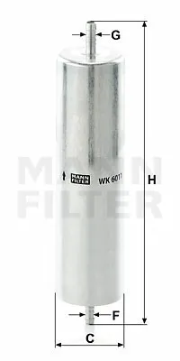 MANN-FILTER Kraftstofffilter für BMW X1 3 X3 ALPINA D3 X4 XD3