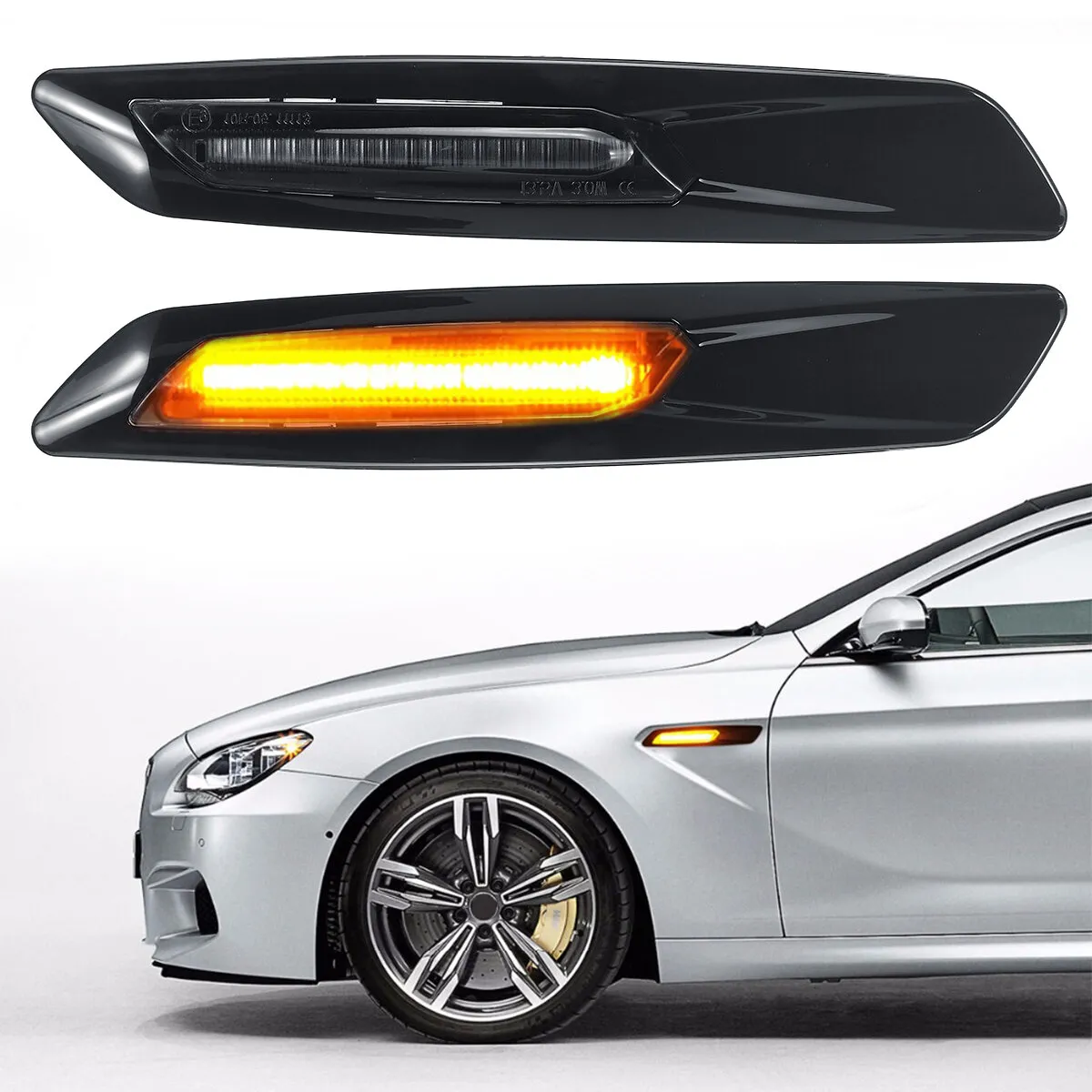 2X LED Kotflügel Seitenmarkierungsleuchte Blinker für BMW E81 E82 E88 E90 E91