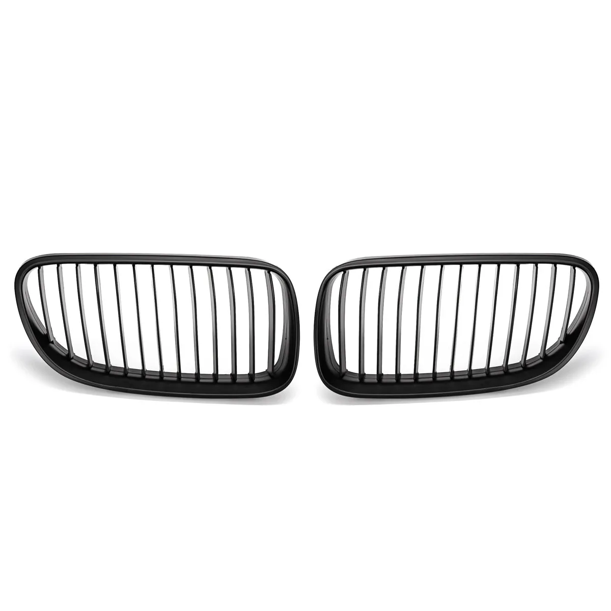 2 STÜCKE Mattschwarze Frontnieren-Autogrills für BMW E92 E93 3er-Serie 2-Türer 2010-2013 Facelift