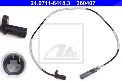 ATE ABS-Sensor Hinten (24.0711-6418.3) für BMW 1 3 | Drehzahlgeber,